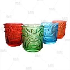 New ???? BarMan Colored Tiki Stacking Tumblers (12oz) - Set Of 4 ???? -BarMan - shop 12oz colored tiki stacking tumblers all colors bpc 1 700x700