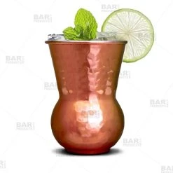 Cheapest ⭐ BarMan BarConic® ???? Hammered Copper Plated Hourglass Tumbler - 15oz ????