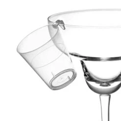 New ???? BarMan BarConic® 2oz Clear Plastic Shot Glass With Hook ???? -BarMan - shop 2oz hook shot clear closeup 700x700