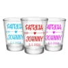 Promo ✔️ BarMan CUSTOMIZABLE - 1.75oz Clear Wedding Shot Glass - Heart Arrow ????