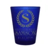 Top 10 ???? BarMan CUSTOMIZABLE - 1.5oz Blue Frosted Shot Glass - Crest ⭐