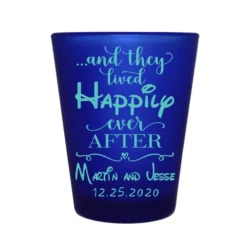 Cheapest ???? BarMan CUSTOMIZABLE - 1.5oz Blue Frosted Shot Glass - Happily Ever After ⭐ -BarMan - shop 5114 disney blue fr web1 700x700