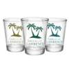 Best deal ???? BarMan CUSTOMIZABLE - 1.75oz Clear Wedding Shot Glass - Palm Trees ????