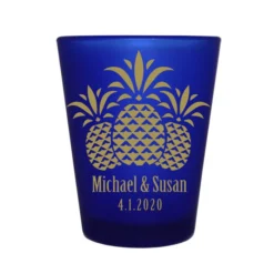 Discount ???? BarMan CUSTOMIZABLE - 1.5oz Blue Frosted Shot Glass - Pineapples ???? -BarMan - shop 5114 pineapple blue fr web1 700x700