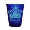 Discount ???? BarMan CUSTOMIZABLE - 1.5oz Blue Frosted Shot Glass - Pineapples ????