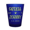 Buy ❤️ BarMan CUSTOMIZABLE - 1.5oz Blue Frosted Shot Glass - Arrow Heart ????