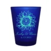 Deals ⭐ BarMan CUSTOMIZABLE - 1.5oz Blue Frosted Shot Glass - Sunflower ????