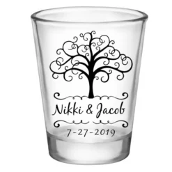Deals ✔️ BarMan CUSTOMIZABLE - 1.75oz Clear Wedding Shot Glass - Tree Of Life ⭐ -BarMan - shop 5114 tree of life web 700x700