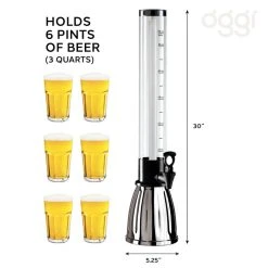 Promo ???? BarMan Beer Tower - 3 Quart - Color Options ???? -BarMan - shop 8088 BeerTower Barware PT02 700x700