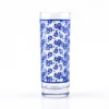 Top 10 ???? BarMan BarConic® Collins Glass - Blue Hibiscus Pattern - 9.5 Ounce ????