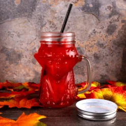 Hot Sale ❤️ BarMan BarConic® Fox Mason Jar With Handle - 16 Ounce ???? -BarMan - shop Barconic fox masonjar 16oz 2 700x700