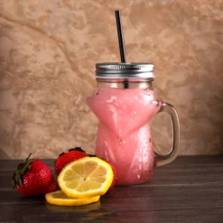 Hot Sale ❤️ BarMan BarConic® Fox Mason Jar With Handle - 16 Ounce ???? -BarMan - shop Barconic fox masonjar 16oz 3 700x700