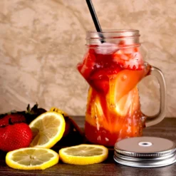 Hot Sale ❤️ BarMan BarConic® Fox Mason Jar With Handle - 16 Ounce ???? -BarMan - shop Barconic fox masonjar 16oz 6 700x700