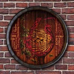 Best deal ⭐ BarMan Vino Barrel Top Tavern Sign ???? -BarMan - shop BarrelTop StraightFlatView BT KC BARR SIGN VIN 700x700