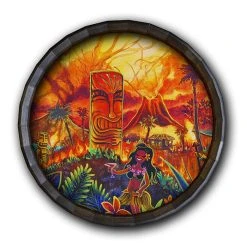 Best deal ???? BarMan Lucky Tiki Wood Barrel Top Sign/Clock ???? -BarMan - shop BarrelTop StraightFlatView 0006 BT KC BARR CB LUCKY 700x700