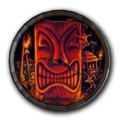 Top 10 ???? BarMan Midnight Sun Wood Barrel Top Sign/Clock ???? -BarMan - shop BarrelTop StraightFlatView 0011 BT KC BARR CB MSUNwithClock 700x700