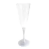Budget ???? BarMan LED Champagne Glass White Stem - 7 Oz ????