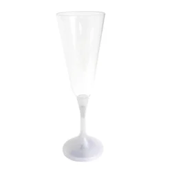 Budget ???? BarMan LED Champagne Glass White Stem - 7 Oz ????