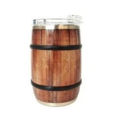 Coupon ???? BarMan Orca Whiskey Barrel - Oak Wood Grain - 12 Oz. ✨