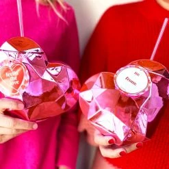 Brand new ???? BarMan Pink Heart Shaped Novelty Cup W/Lid & Straw - 20 Oz. ???? -BarMan - shop DW PINK HEART 2 700x700