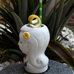 Flash Sale ???? BarMan BarConic® Tiki Drinkware - Ceramic Hula Girl Mug - 9 Ounce ⭐ -BarMan - shop DW TIKI HULA BPC 700x700