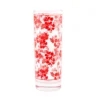 Outlet ???? BarMan BARCONIC® COLLINS GLASS - RED HIBISCUS PATTERN - 9.5 OUNCE ????