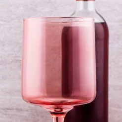 Best reviews of ???? BarMan Mid Century Wine Glass - Blush - 13.5 Ounce ???? -BarMan - shop Mid Century Wine Glass Blush scene2 700x700