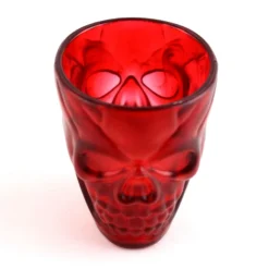 Best deal ???? BarMan Gothic Skull Ruby Plastic Shot Glasses - 2 Ounce - Pack Of 4 ???? -BarMan - shop Red Skull Shot Cups set of 4 3 700x700