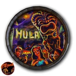 Best reviews of ???? BarMan Vintage Hula Bar Wood Barrel Top Sign/Clock ????