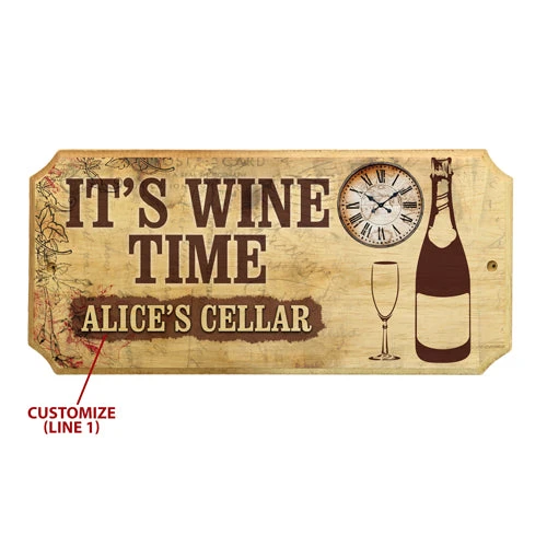Cheapest ???? BarMan Custom Wood Plaque Sign - Time For Wine ???? 2 Cheapest ???? BarMan Custom Wood Plaque Sign - Time For Wine ???? - Image 2