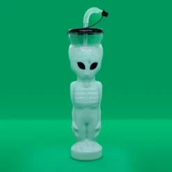 Wholesale ???? BarMan BarConic® Alien Party Yard Cup With Lid And Straw - 27 Oz. ???? -BarMan - shop alien party yard back green back 700x700