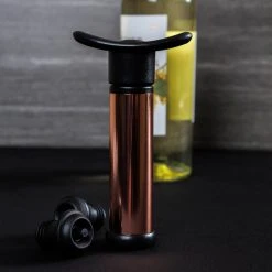 Cheapest ???? BarMan Wine Pump With Stoppers (Color Options) ❤️ -BarMan - shop antique copper wine pump scene1 700x700