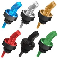 Hot Sale ✨ BarMan Liquor Pourers - Square Tip Screened - Packs Of 12 - Color Options ⌛