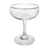 Hot Sale ???? BarMan BarConic® Glassware - Silver Rimmed Coupe Cocktail Glass - 7 Oz ????