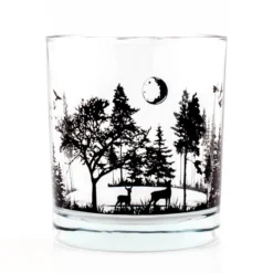Flash Sale ???? BarMan BarConic® Glassware - Old Fashion Glass - Forest Scene - 10 Ounce ????