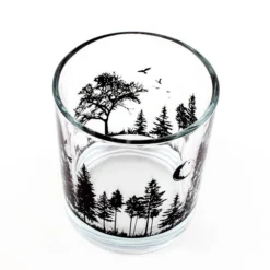 Flash Sale ???? BarMan BarConic® Glassware - Old Fashion Glass - Forest Scene - 10 Ounce ???? -BarMan - shop barconic forest glass clean2 700x700