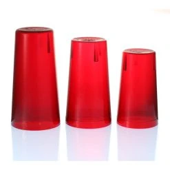 Coupon ???? BarMan BarConic® Red Stackable Pebbled Tumblers - 12 Pack ????