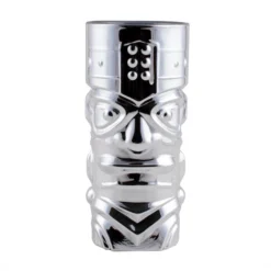 Hot Sale ???? BarMan BarConic® Metal Plated Tiki Glass - 15 Ounce - (Color Options) ???? -BarMan - shop barconic tiki glass silver clean 700x700
