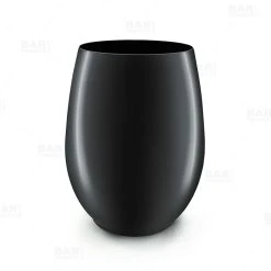 Brand new ???? BarMan Wine Glass - Stemless - Plastic - Black - 12 Ounce - Pack Of 6 ????