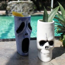 Best Pirce ❤️ BarMan BarConic® Tiki Drinkware - Ghost - 15 Ounce ???? -BarMan - shop bones ghost tall tiki glass mugs 700x700