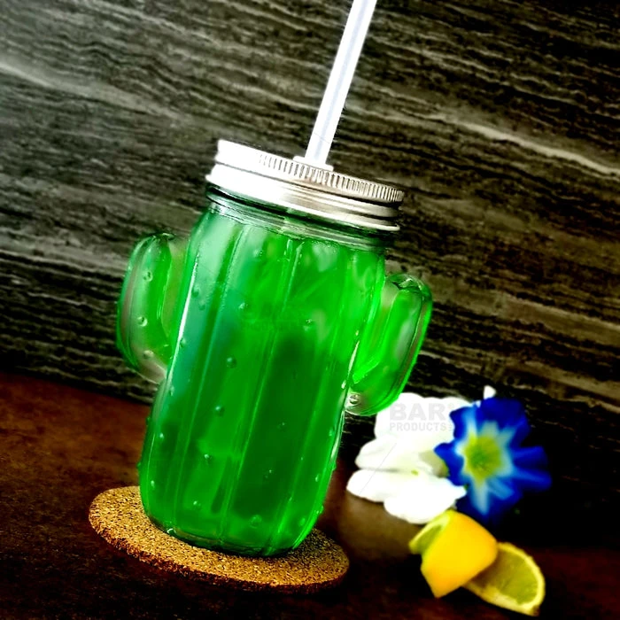 Cheapest ???? BarMan BarConic® Cactus Mason Jar Glass - W/ Lid ⭐ 2 Cheapest ???? BarMan BarConic® Cactus Mason Jar Glass - W/ Lid ⭐ - Image 2
