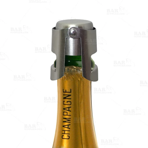 Cheap ???? BarMan BarConic® Button Style Champagne Stopper - Brushed Stainless Steel ???? 2 Cheap ???? BarMan BarConic® Button Style Champagne Stopper - Brushed Stainless Steel ???? - Image 2