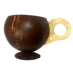 Promo ⭐ BarMan BarConic® Real Coconut Cup With Handle - 14oz. ????