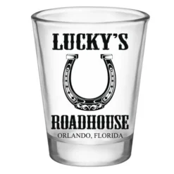 New ???? BarMan CUSTOMIZABLE - 1.75oz Clear Shot Glass - Horseshoe ????