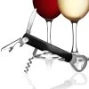 New ???? BarMan Corkscrew / Wine Opener - Economy Style W/ Bottle Opener ????