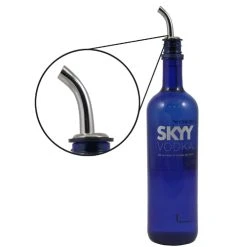 Promo ???? BarMan Liquor Pourers - Metal Curved Jet ❤️ -BarMan - shop curved jet skyy 700x700