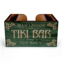 Deals ⌛ BarMan Customizable Wooden Bar Caddy - Tiki Bar ????
