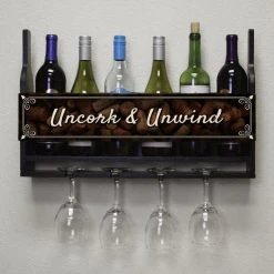 BarMan - shop -BarMan - shop customizable wall wine glass hanging shelf bottles glasses front corks 700x700