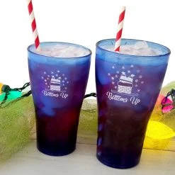 Brand new ???? BarMan Bottoms Up Polycarbonate Cup - Blue - 2 Sizes Available ???? -BarMan - shop cute christmas glasses bottoms up 800bpc 4 700x700