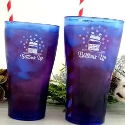 Brand new ???? BarMan Bottoms Up Polycarbonate Cup - Blue - 2 Sizes Available ???? -BarMan - shop cute christmas glasses bottoms up 800bpc 5 700x700